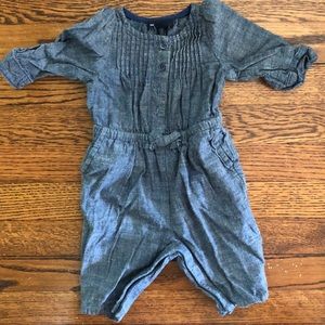 Baby Gap Chambray Jumpsuit Size 0-3 months